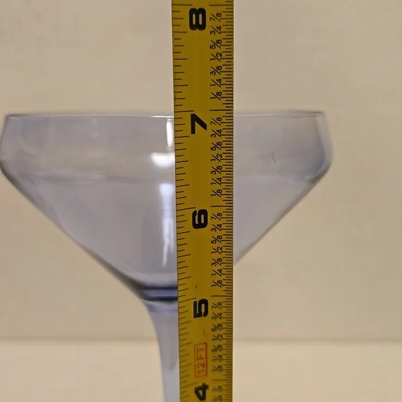 NWT Blue Tuscana Martini Glass Set - Picture 14 of 16